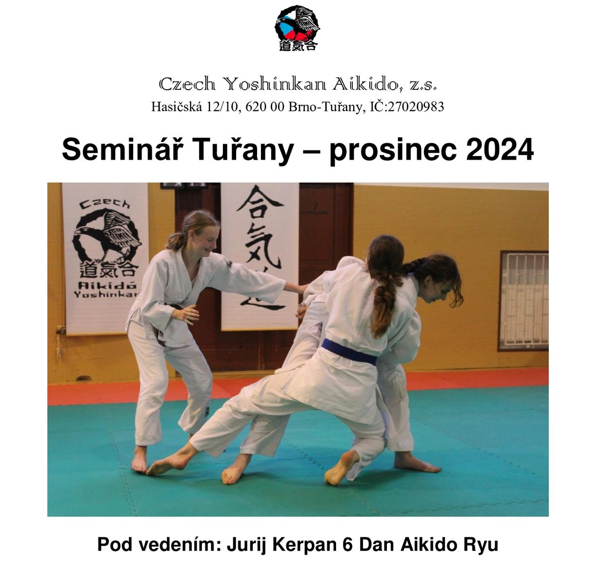 Víkendový seminář Aikido Ryu Prosinec 2024